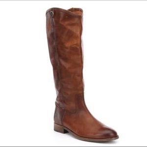 Frye Leather Melissa Button Knee High Boot